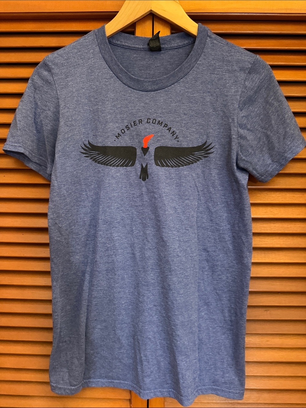 Moiser Co. Heather Blue Graphic Tee - Small